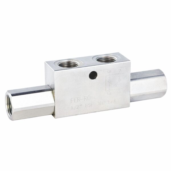 Ferro 3/8’’ BSP Hidrolik İkiz Kilit Valfi 380 Bar