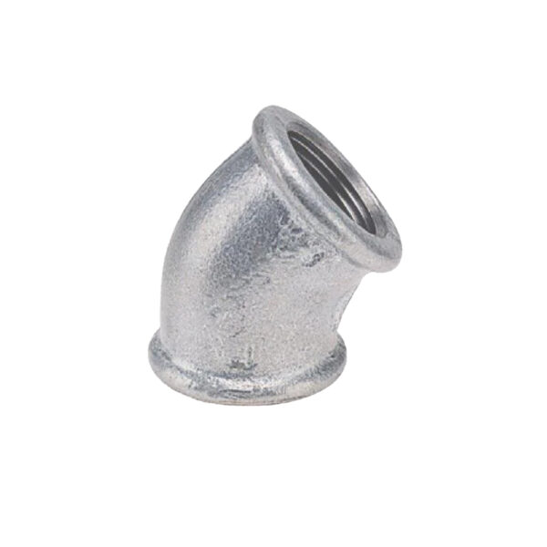 304 45 DERECE Paslanmaz Dişli Dirsek 1 1/4"