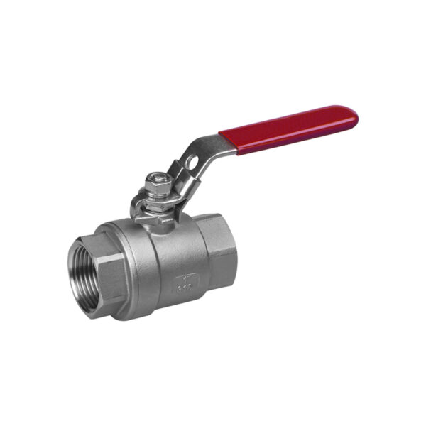 AISI 304 PN63 DIN 3202 Paslanmaz Dişli 2 Parçalı Grafit Contalı Küresel Vana 1 1/2"