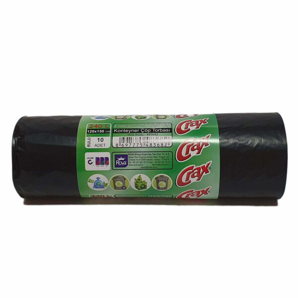 Crax Ekonomik Hantal Boy Çöp Torbası Siyah 10'lu (20 Rulo)