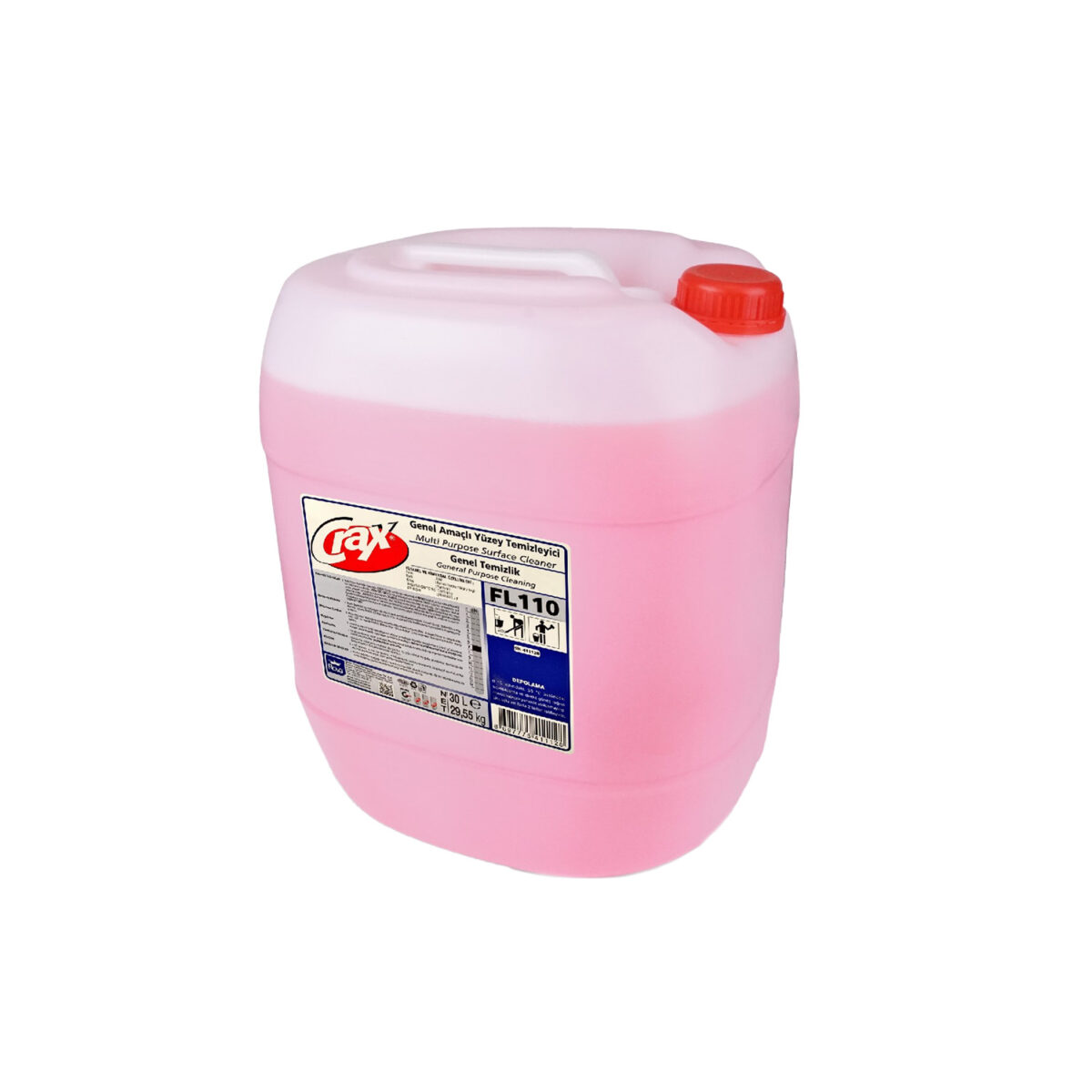 crax parfumlu yuzey temizleyici kurulanmadan durulamadan 20 kg 18341