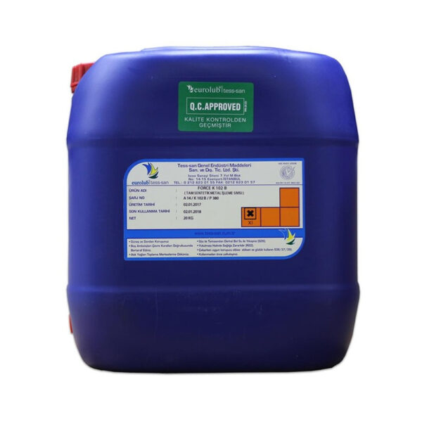 Eurolub K102 B Yarı Sentetik Taşlama Sıvısı 20 Kg