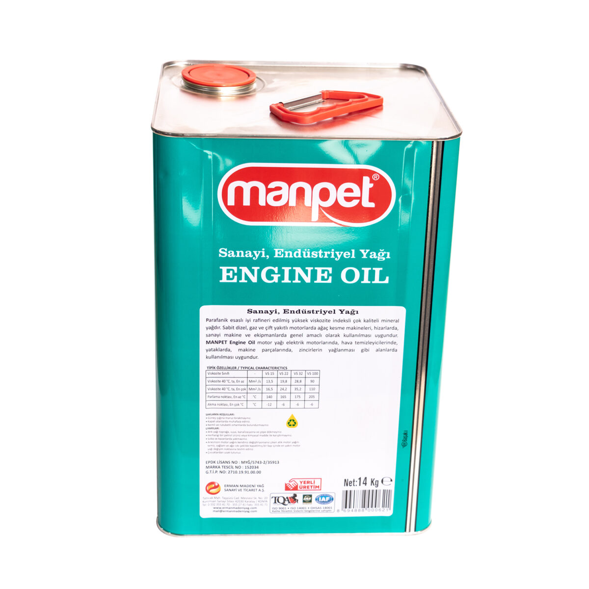 manpet pulan engine oil 30w 14 kg 16385
