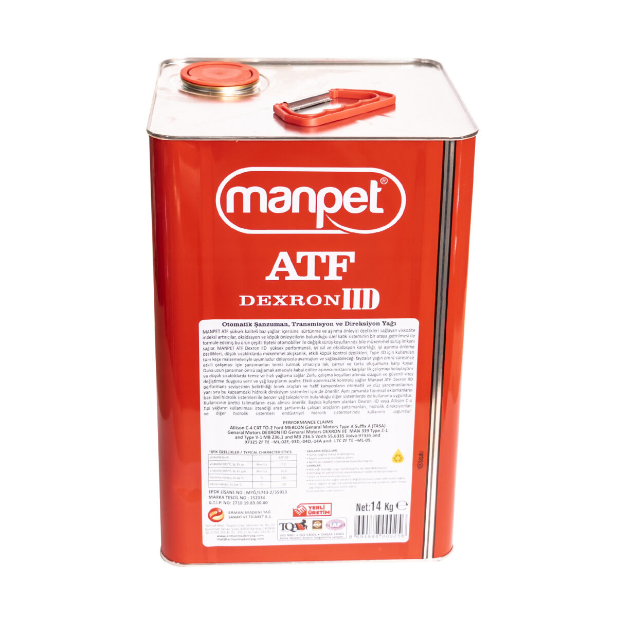 manpet tullia atf dexron ii d 14 kg 16437