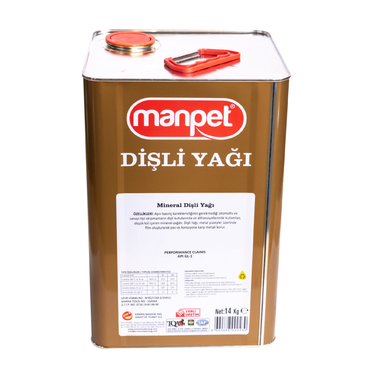 manpet tullia disli yagi 140 gl i 14 kg sanziman diferansiyel yagi 16433