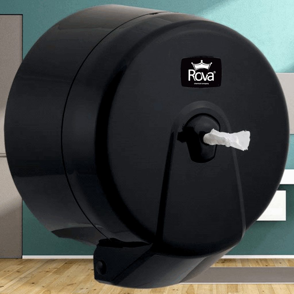 Mini Point İçten Çekmeli Wc Kağıdı Dispenseri Siyah