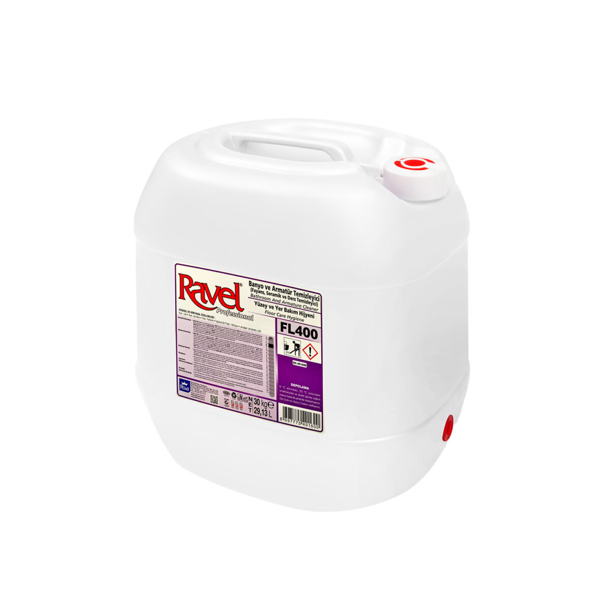 ravel banyo armatur fayans seramik ve derz temizleyici 30 kg 18284