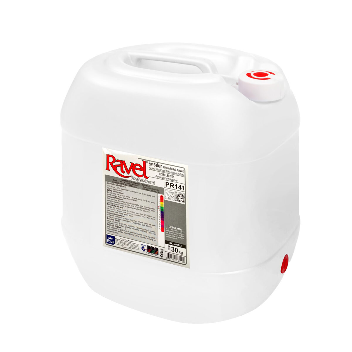 ravel hijyenik renksiz kokusuz sivi sabun 20 kg 18310