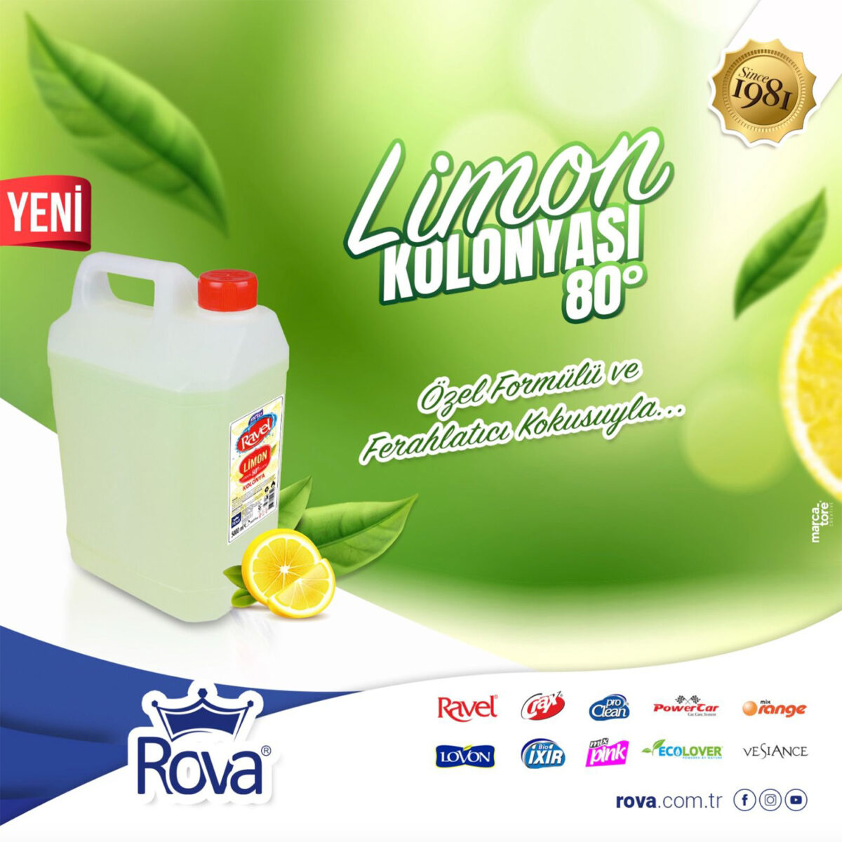 ravel limon kolonyasi ekstra 80 5000ml 18313