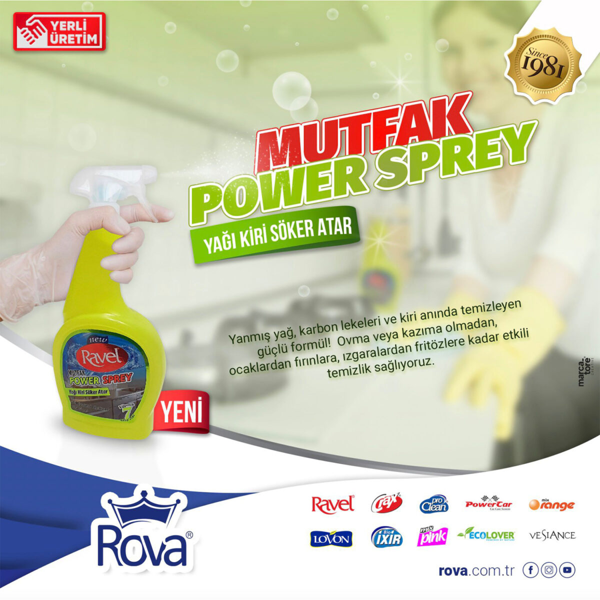ravel mutfak sprey 500 gr 18322