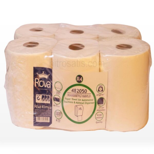 Rova Mini İçten Çekmeli Tuvalet Kağıdı 12'li 4 Kg 80 Mt.