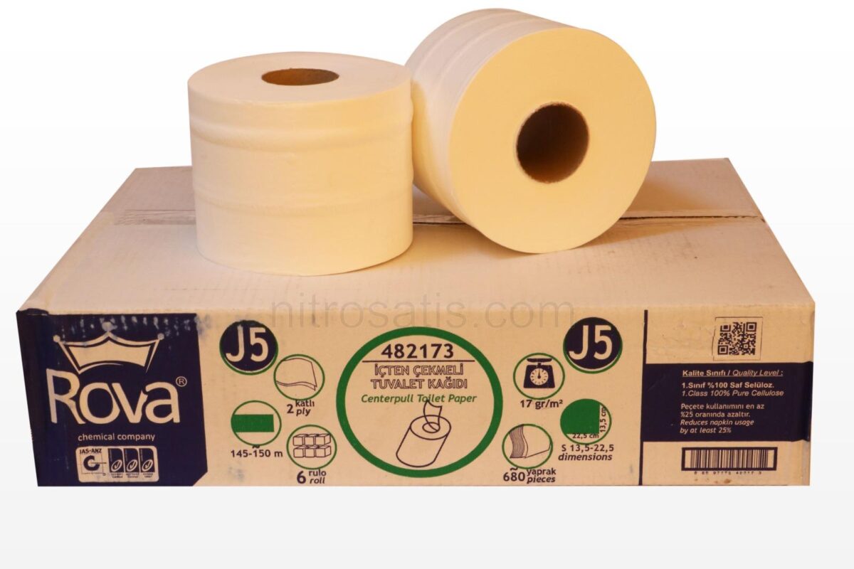 rova icten cekmeli tuvalet kagidi 5 kg 140 150 mt 4476