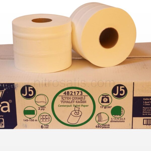 Rova İçten Çekmeli Tuvalet Kağıdı 6'lı 5 Kg 150 Mt.