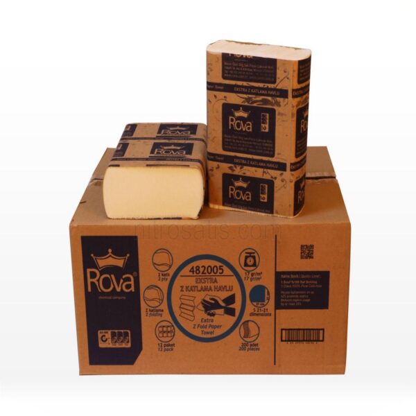 Rova Mini İçten Çekmeli Tuvalet Kağıdı 12'li 5 Kg 100 Mt.