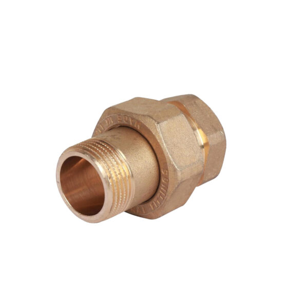 TDS Pirinç Düz Rakor (Sarı) DN15 1/2"