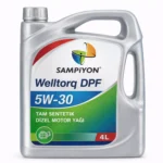 Şampiyon Welltorq DPF 5W-30 Tam Sentetik Dizel Motor Yağı 4 Lt