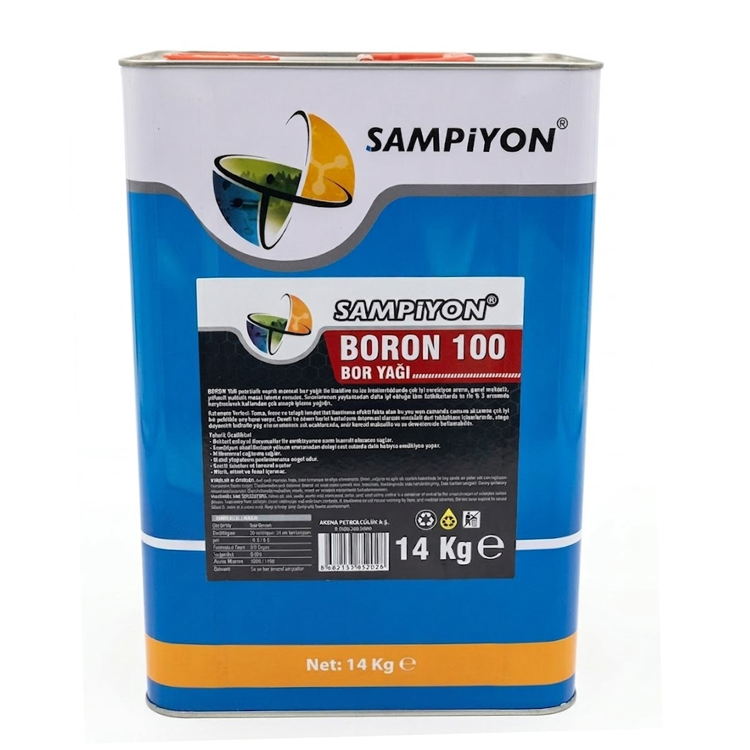 NTSMP075 Şampiyon Boron 100 Bor Yağı 16 Lt - Görsel 1